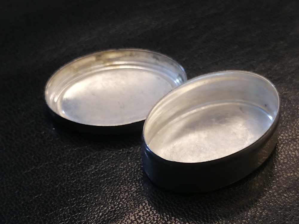 Vintage Silver 800 Pill Case Box - Simple Decorative Pattern, 7.88g