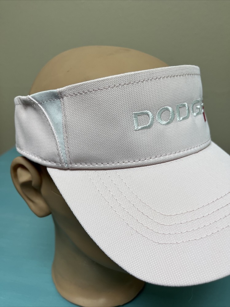 Dodge Ladies Pink Visor Like New Without Tags Strap Back Adjustable