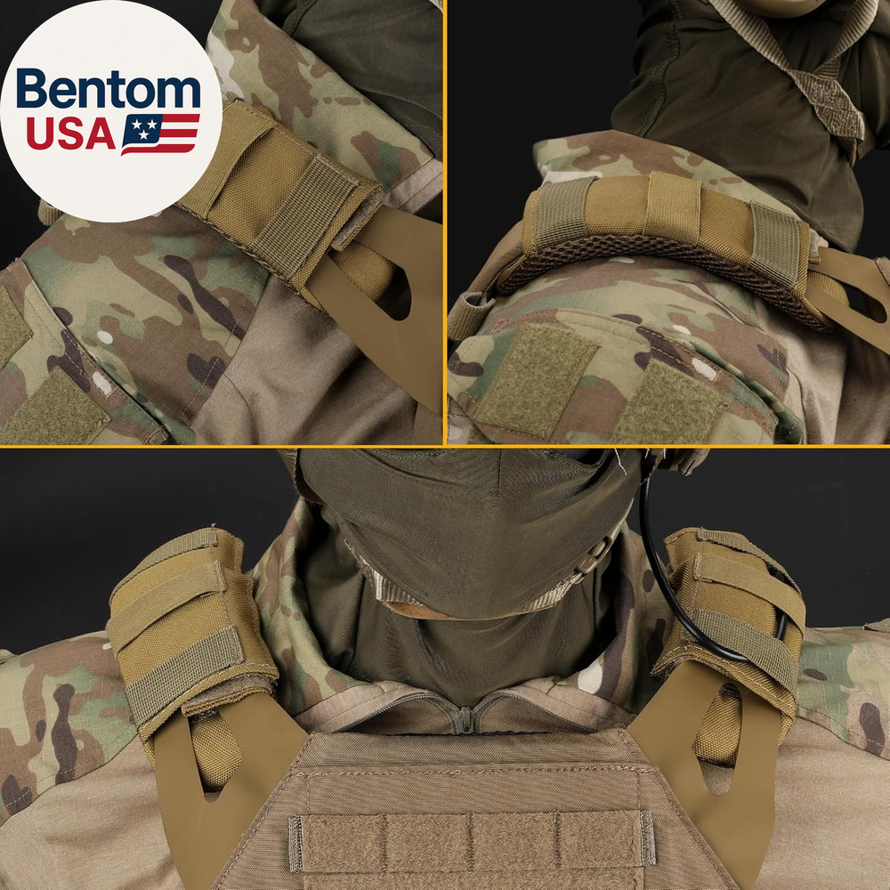 Tactical Plate Carrier Shoulder Pads, 2 Pack Shoulder Strap Pad Backpack Strap C