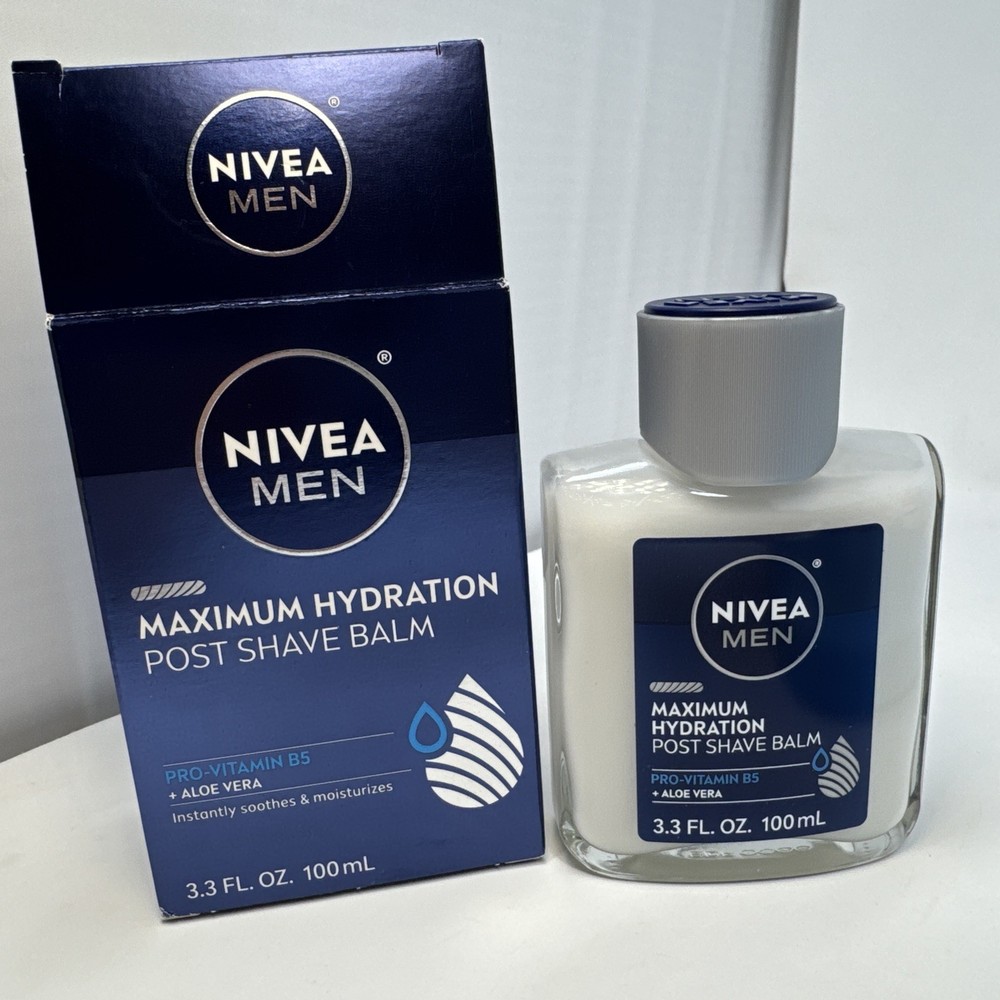 NEW NIVEA MEN POST SHAVE BALM MAXIMUM HYDRATION, 3.3 oz