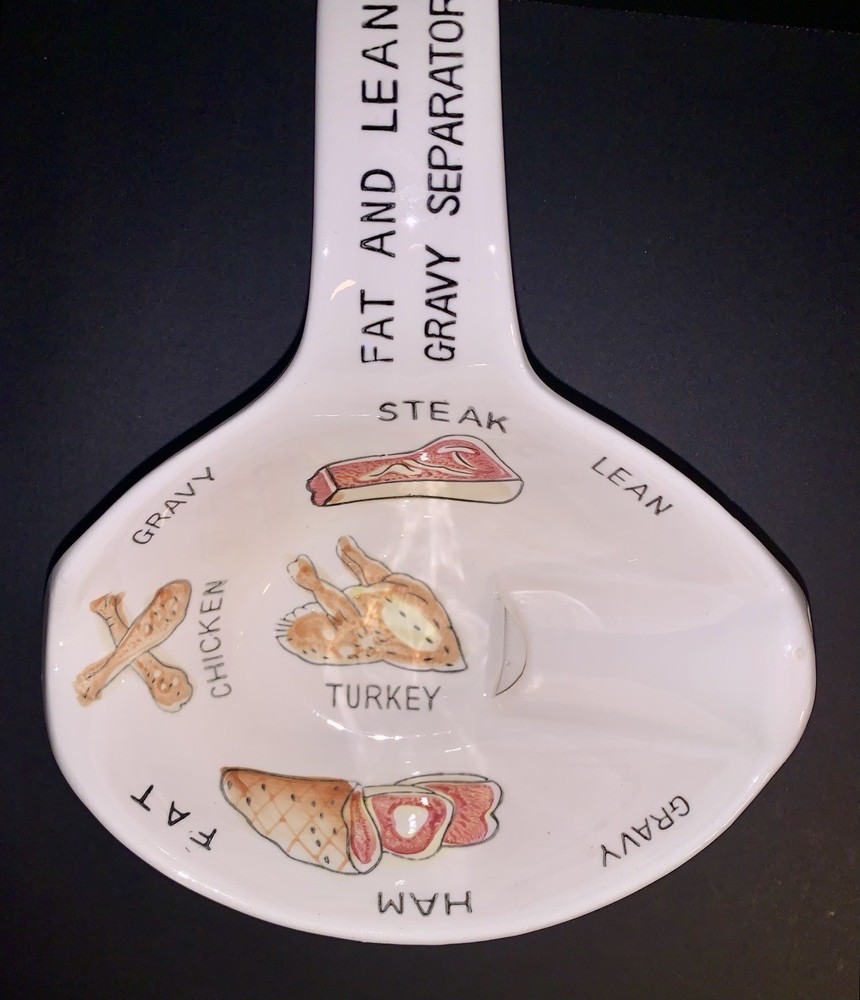 Ceramic No-Drip Gravy Fat Separator Vintage