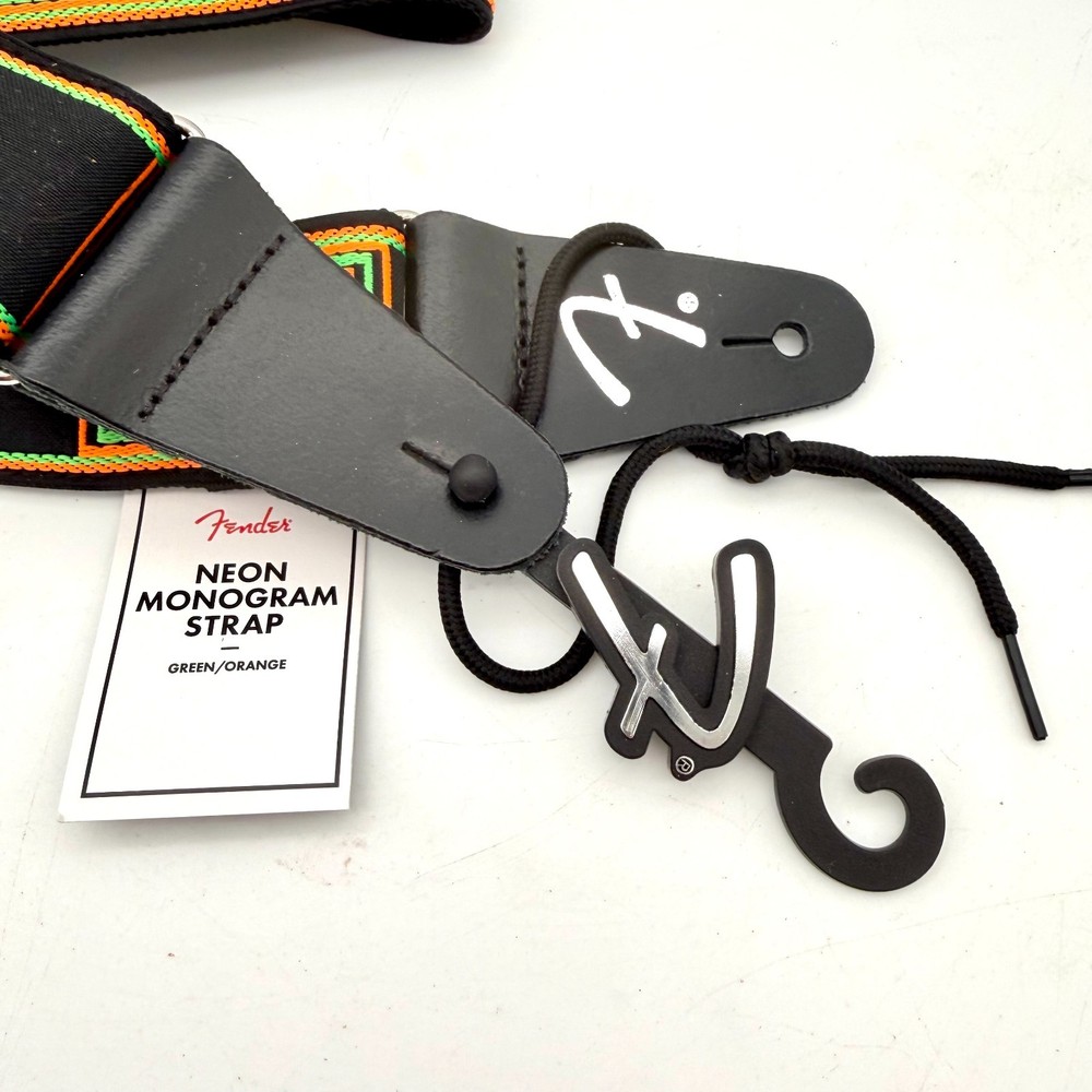 Fender Neon Monogram Guitar Strap Mint/Unused fs51201