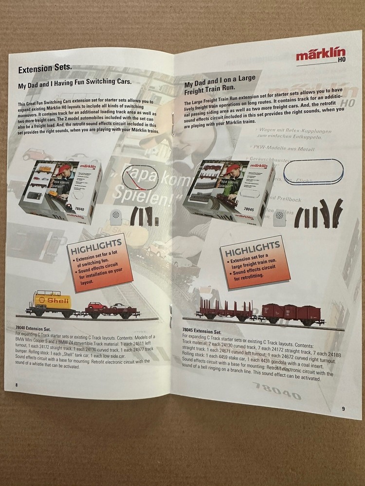 Marklin 2005 Fall New Items Fold-out Brochure