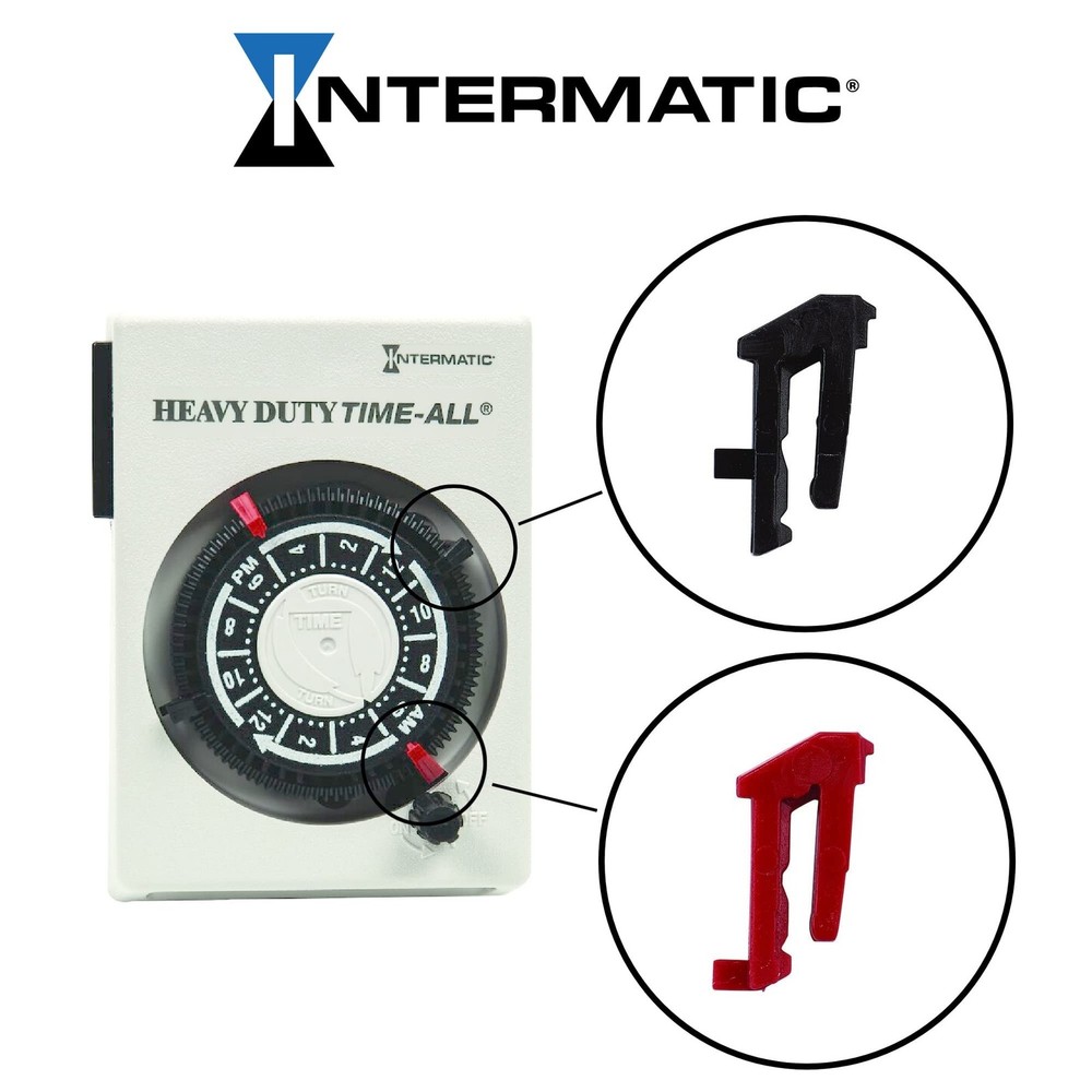 Intermatic Cycle Timer Plastic Tripper Pins, 2 Red 2 Black