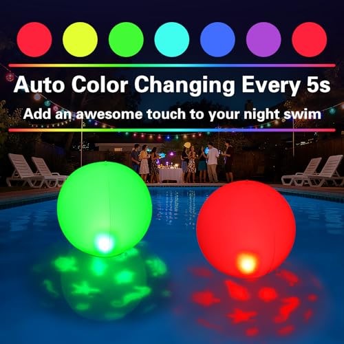 Floating Pool Lights5" Solar Pool Light that Float w/Patterns of 1 White