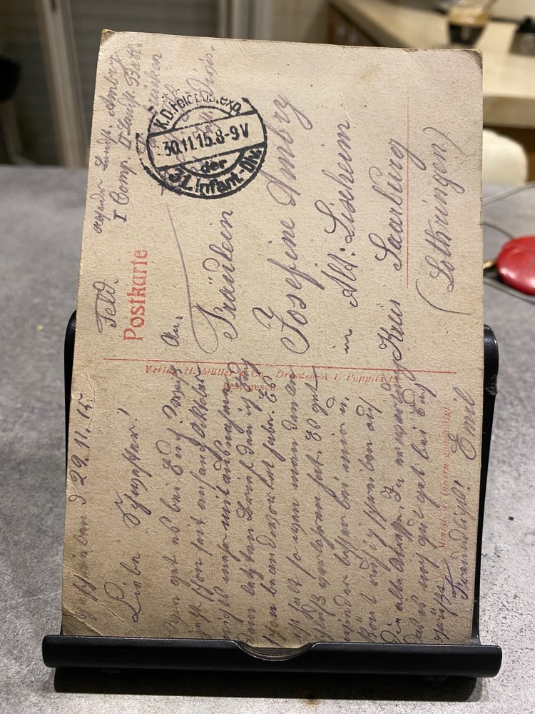 WW1 German Patriotic Postcard/Original (C)