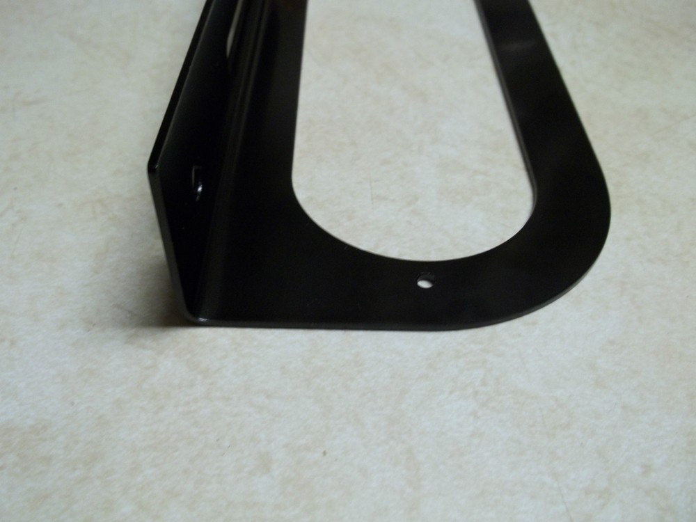 (4) Black Mounting Bracket for 6" Oval Light,Powder Coated, trailer RV Optronics