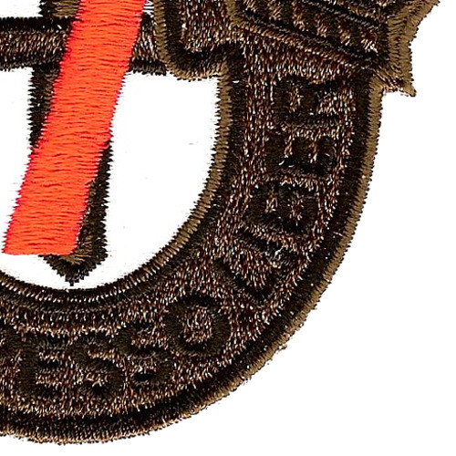 7th Special Forces Group Crest OD Green Red 7 Patch
