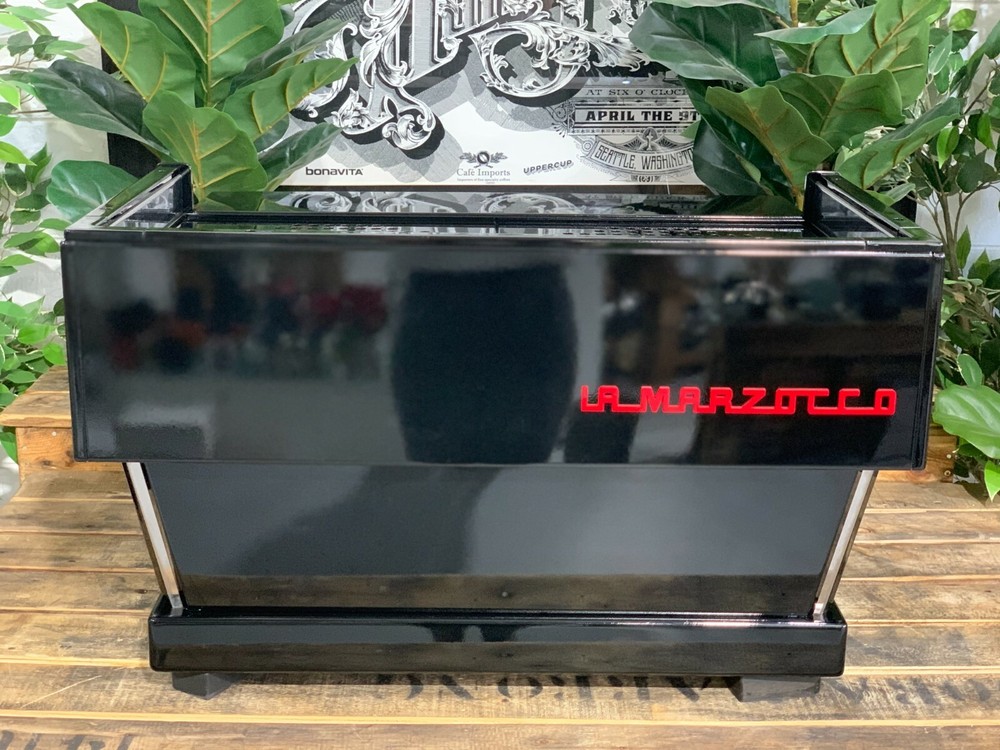 LA MARZOCCO LINEA CLASSIC CUSTOM GLOSS BLACK 2 GROUP ESPRESSO COFFEE MACHINE