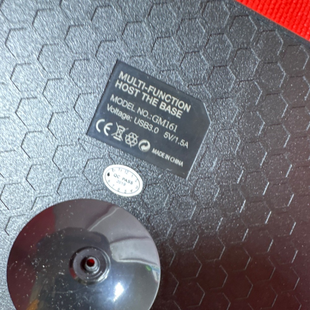 GM161 Multi-Function Console Stand Dock USB 3.0 Plastic Black for Video Game