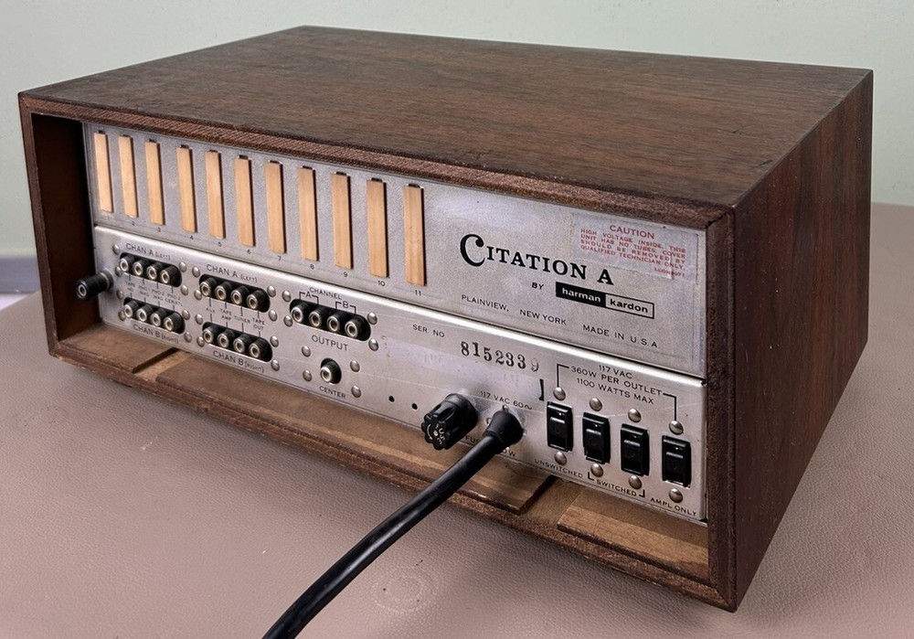HARMAN KARDON CITATION A STEREO PREAMP NICE