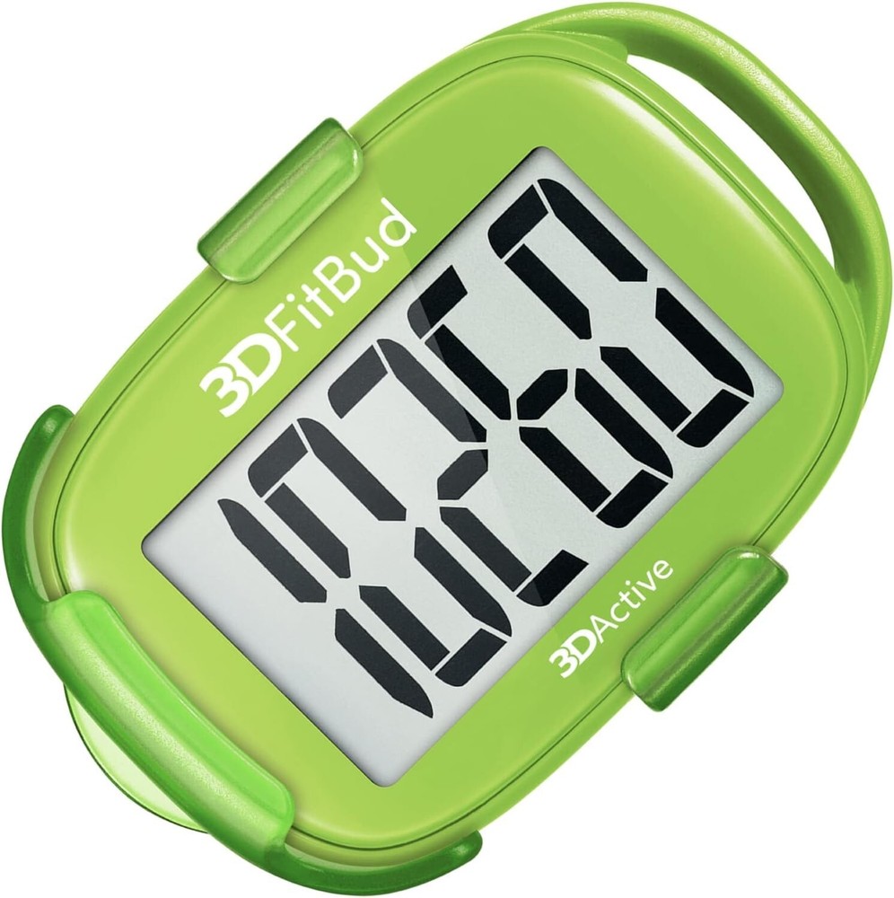3D Tri-Axis Sensor Pedometer - Effortless Step Counting with Clip & Lanyard