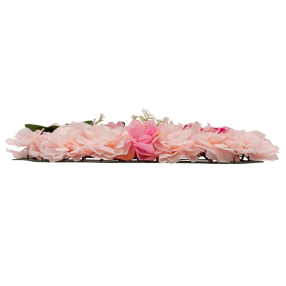 20 Pieces Flower Wall Panel Artificial Floral Backdrop Wall Decoration Backdrop