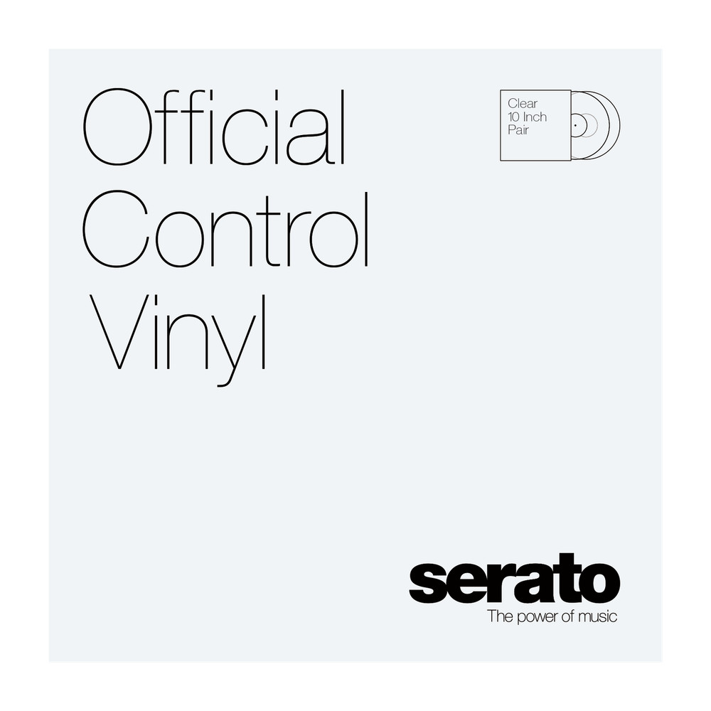 Serato 10 Control Vinyl (Pair, Clear)