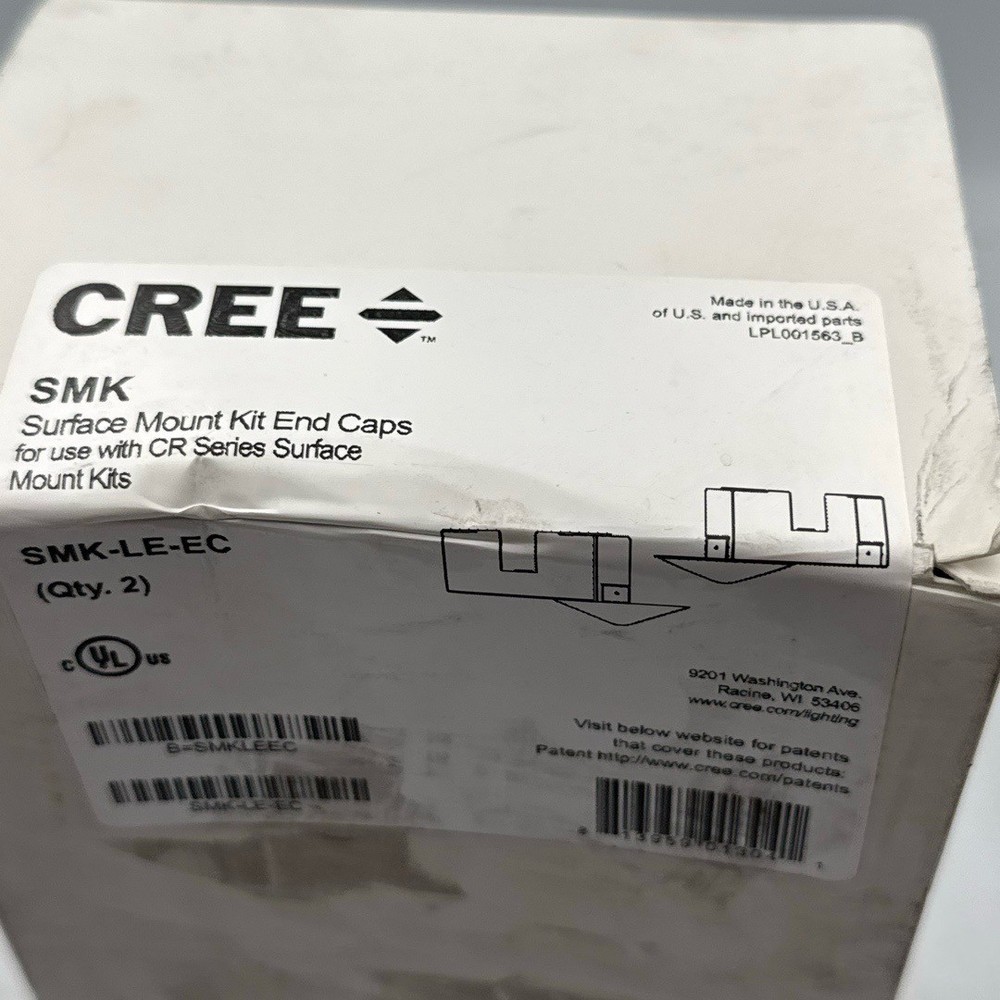 Cree CR Series Lighting Accessory Surface Mount Kit End Caps SMK-LE-EC