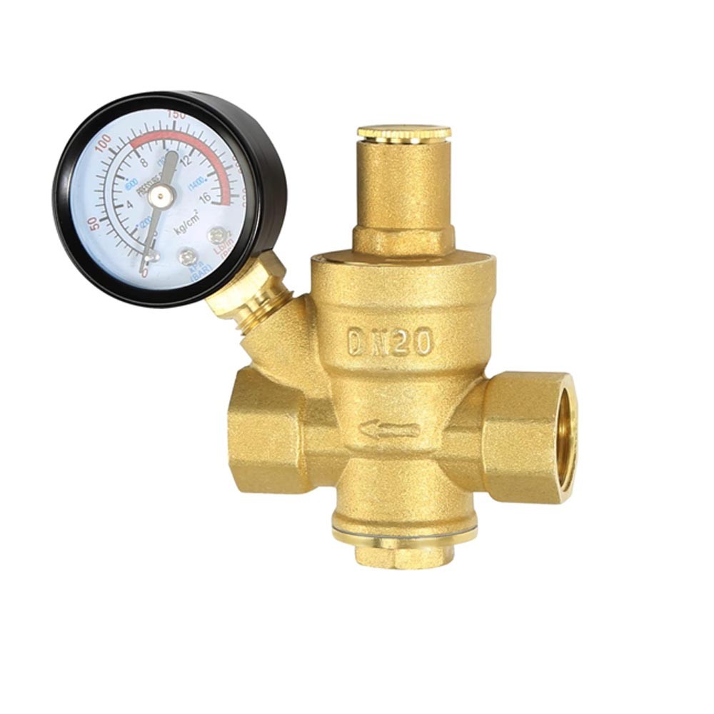 3/4'' DN20 Brass Water Pressure Regulator Reducing Valve Water Control Reducer