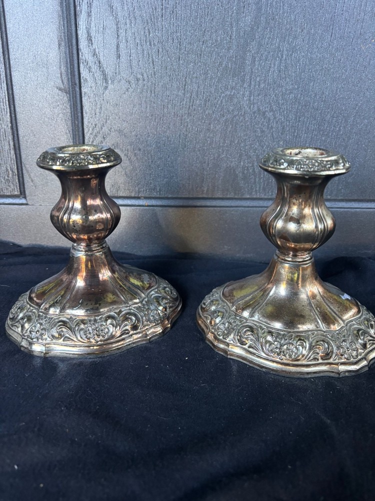 Towle Silver Plated Candlesticks holder