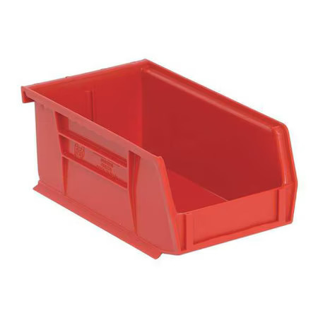 Quantum Storage Systems Qus220rd Hang & Stack Storage Bin, Polypropylene, Red,