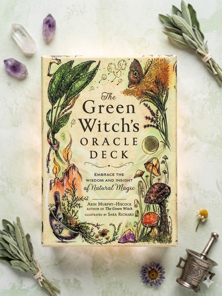 The Green Witch's Oracle Deck  50 Card Deck & Guidebook