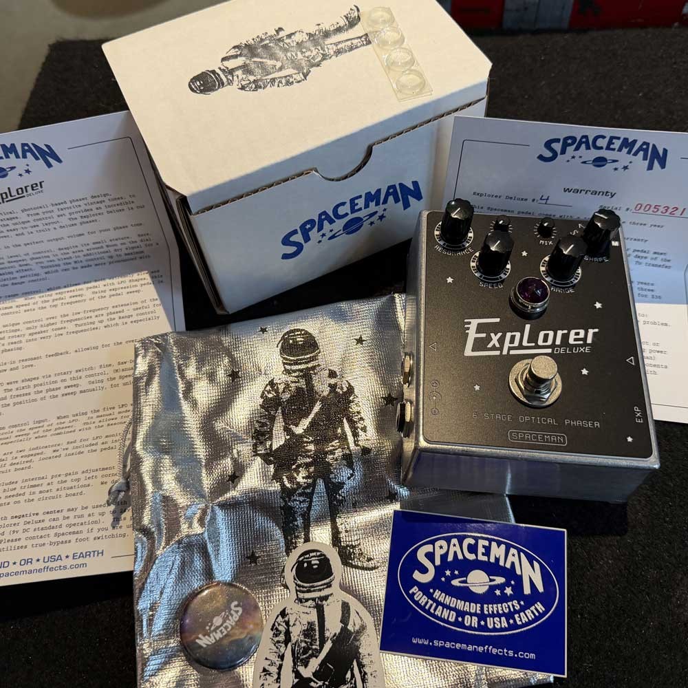Spaceman Effects Explorer Deluxe 6 Stage Optical Phaser Pedal (Pre-Owned)