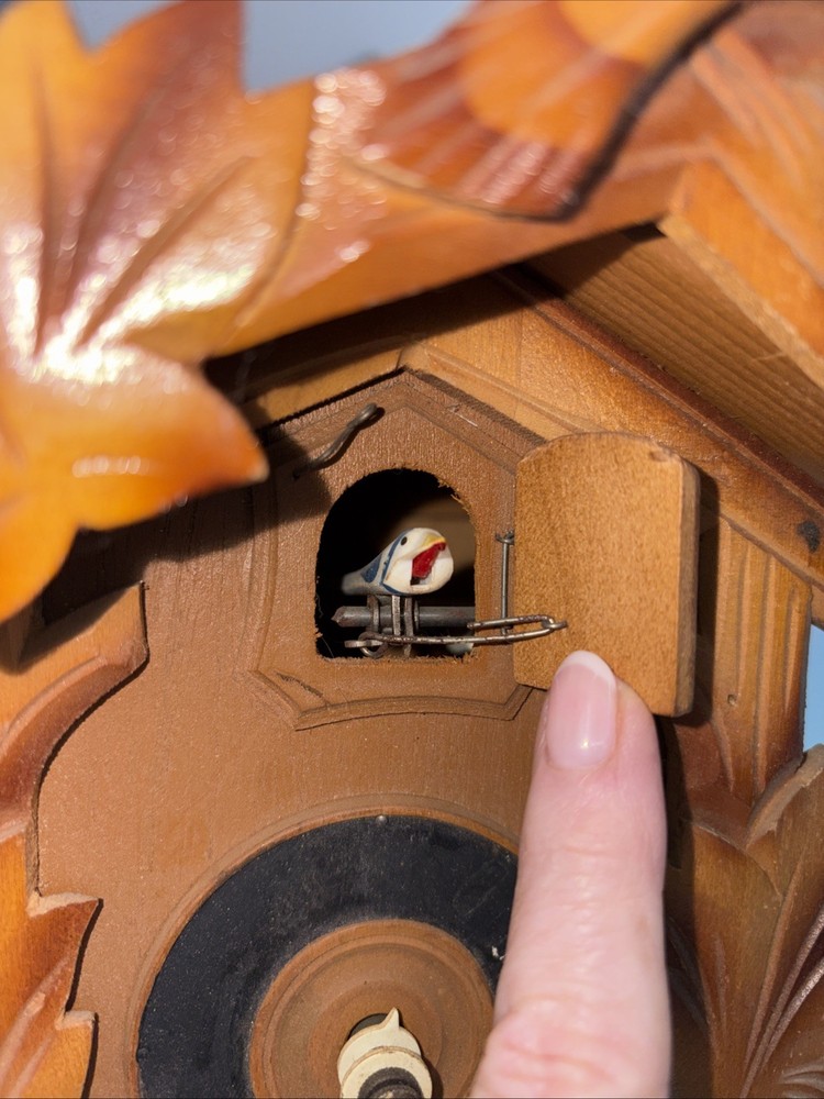 Black Forest Small Cuckoo Clock - Untested As-Is, No Pendulum, No Weights