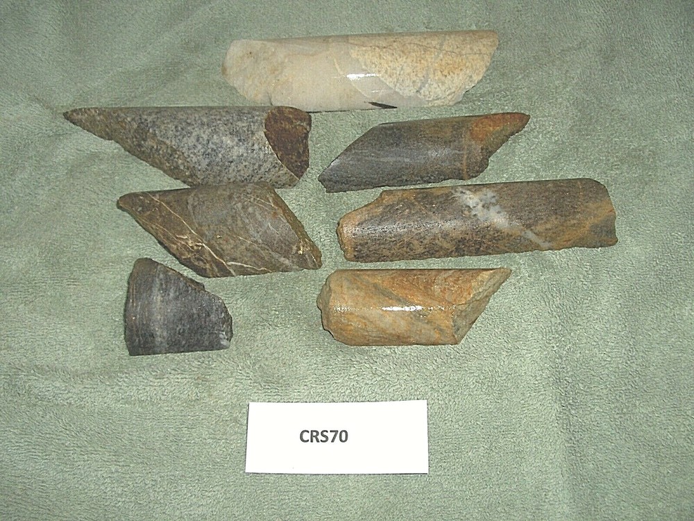 Split Drill Core Samples From Alaska Gold Mine 7 Pieces   CRS70
