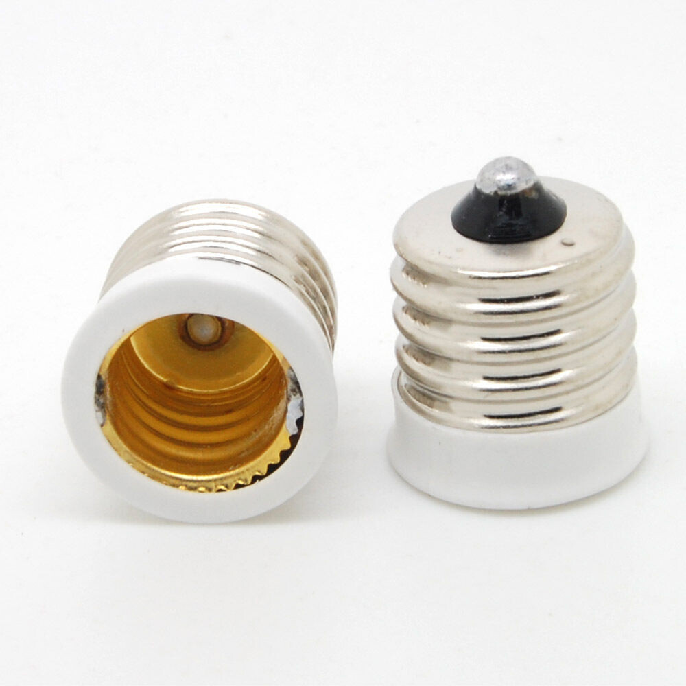 E17 Intermediate To E12 Candelabra Base Light Bulb Socket Adapter Reducer Lamp