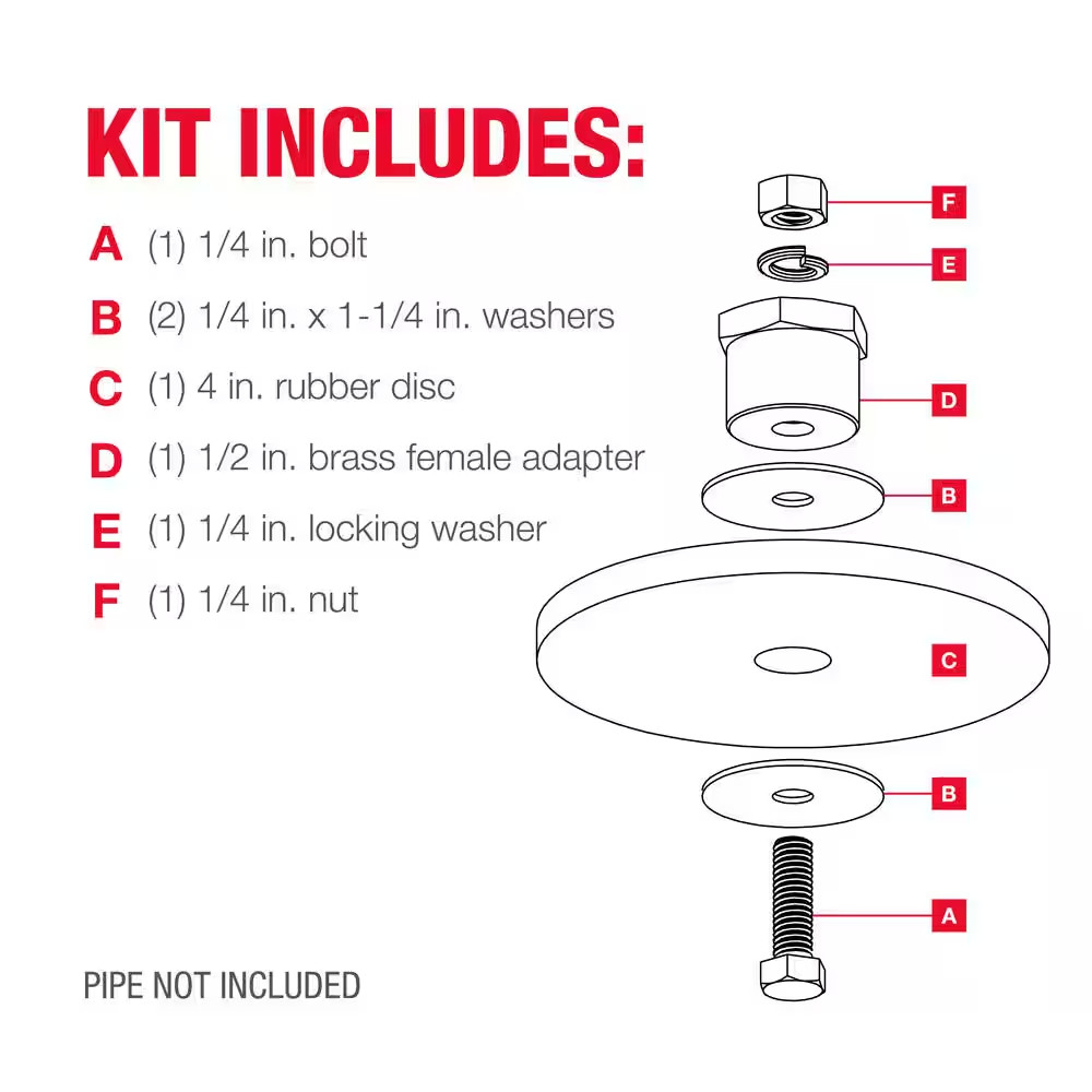 4 In. Disc Floor Drain Plunger