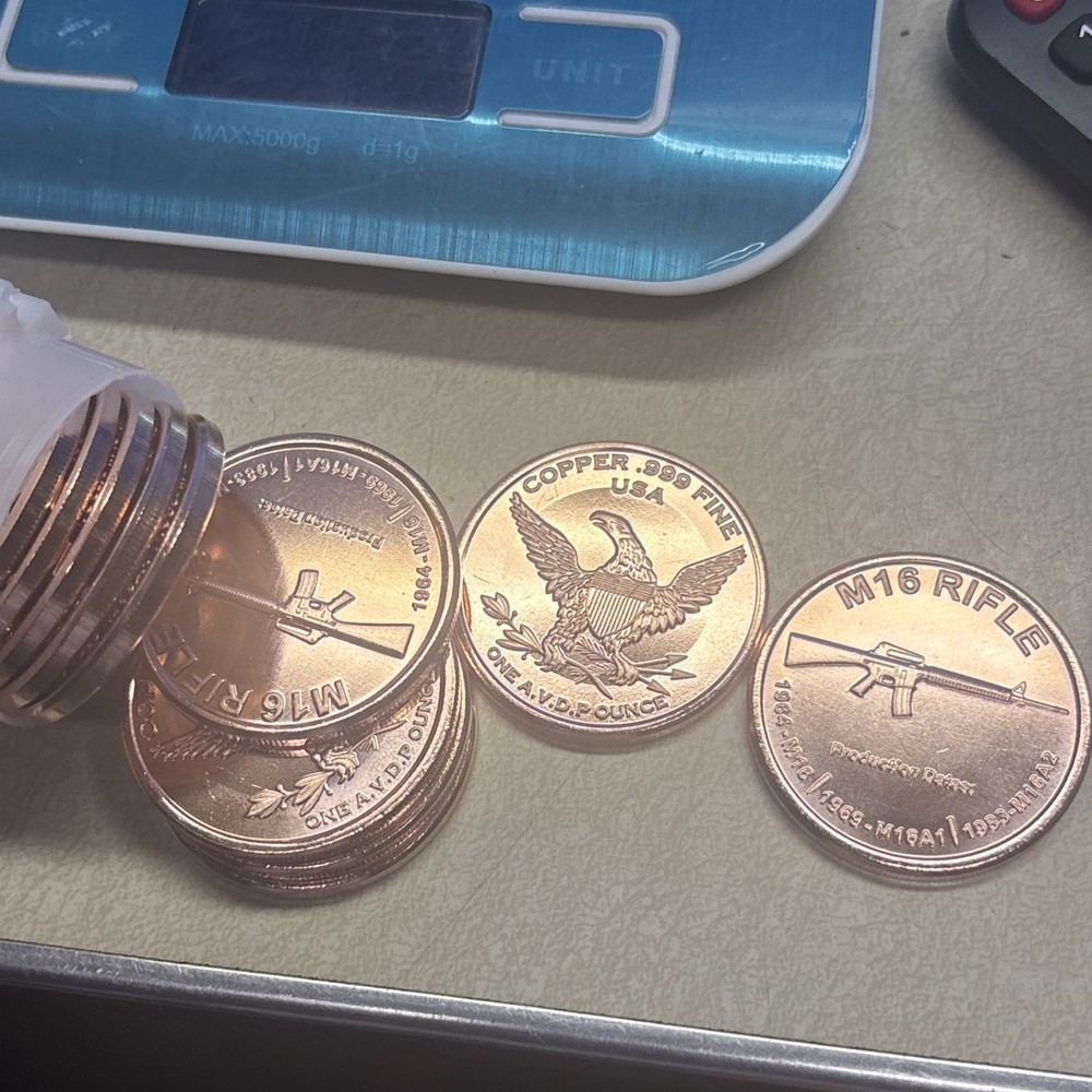 1 oz Copper Round - M16