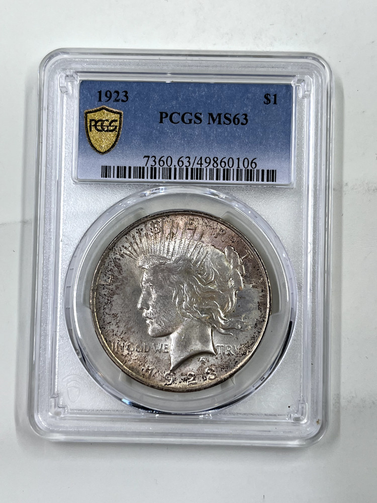 1923 $1 PCGS MS63 Peace Dollar