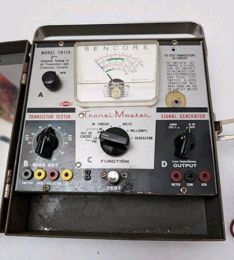 Sencore Transimaster TR110 Transistor Tester & Signal Generator