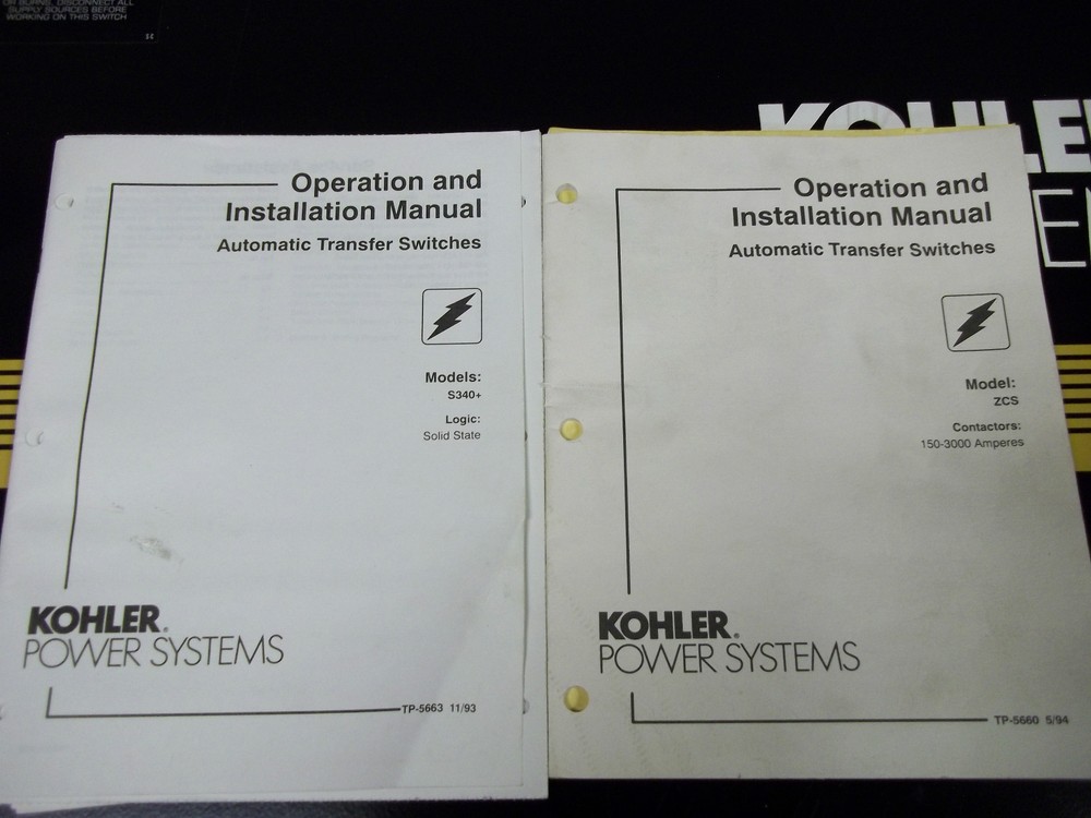 Kohler Automatic Transfer Switch Model ZCS