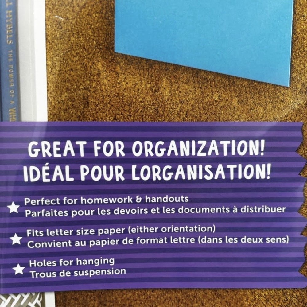 Astrobrights Oversized Wall Pockets (5 Per Pack) Multicolor Wall Pocket