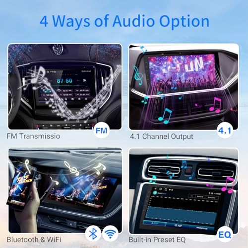 Wireless Double Din Car Stereo with 9" HD Touchscreen | CarPlay & Android Auto