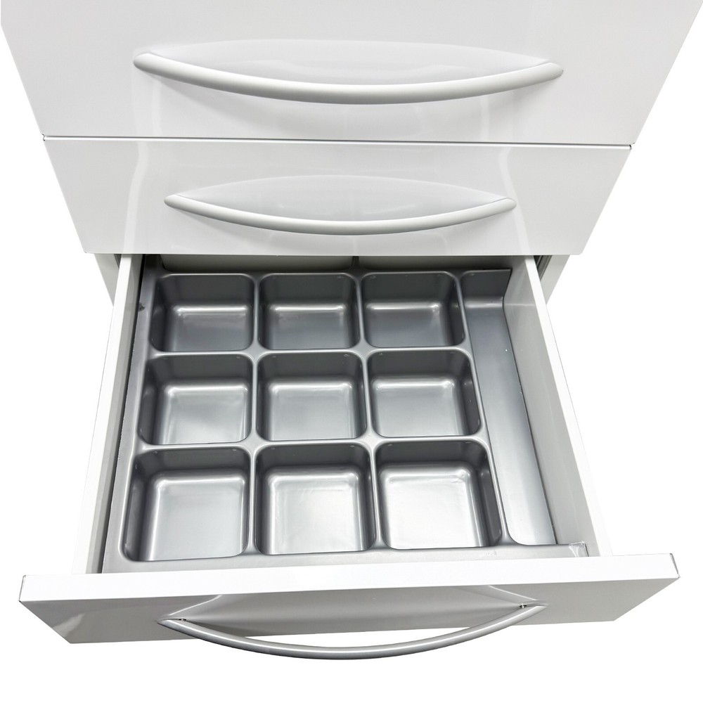 5 Drawers Versatile ABS-Structured Side Cabinet Portable Side Office Home
