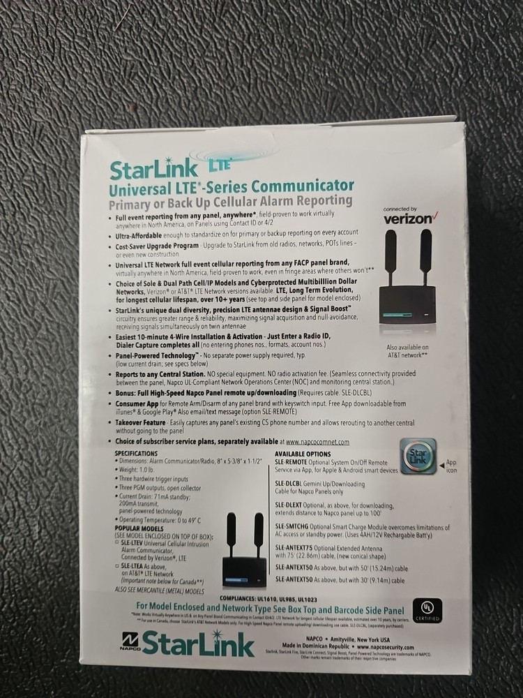 Starlink SLE-LTEV Verizon