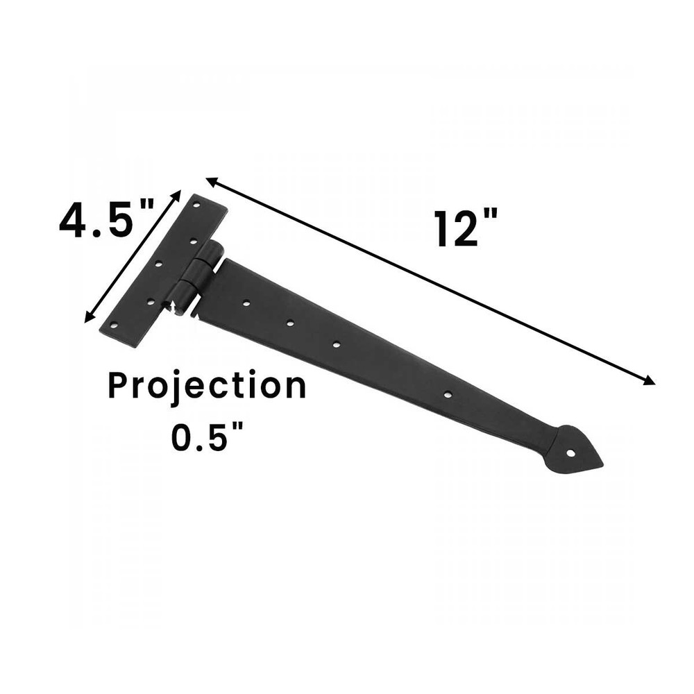 Iron Arrow Tee Hinge 12" Black Powder