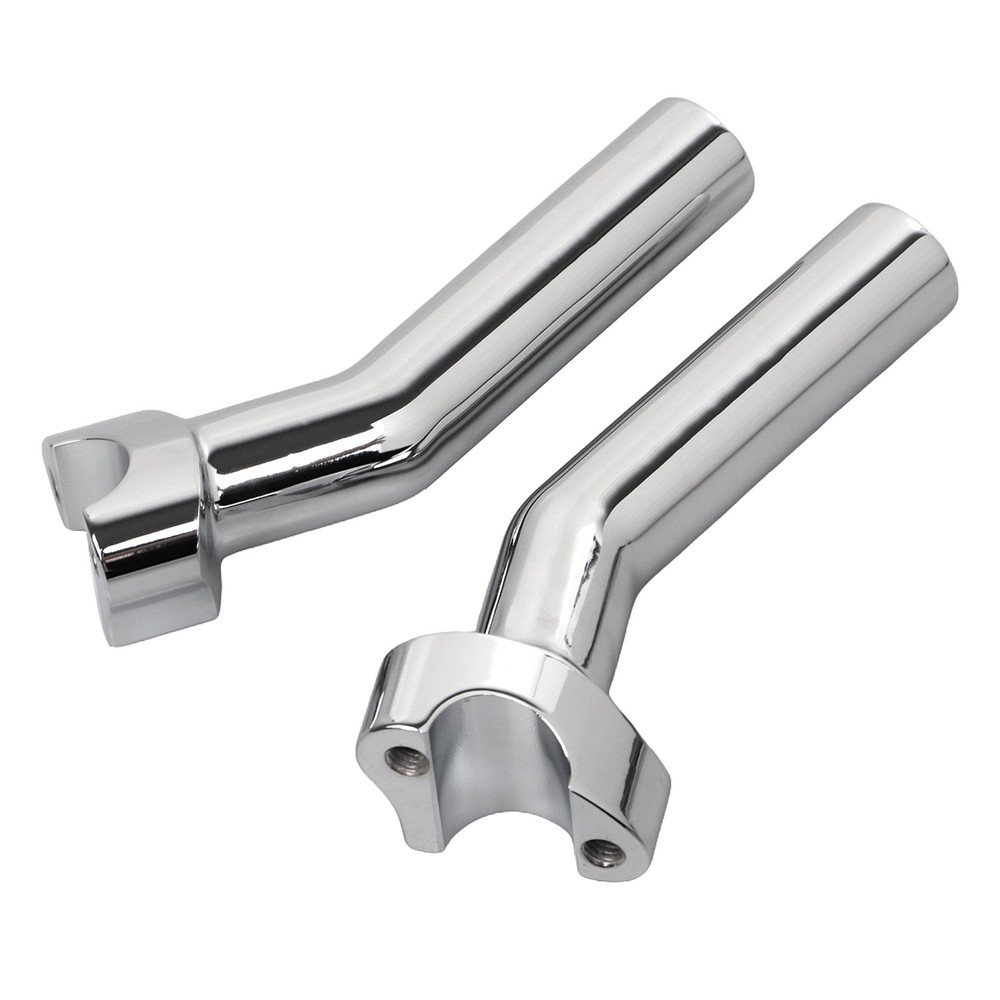 Chrome 6.5" Pullback Handlebar Risers For Harley Softail Dyna Super Wide Glide