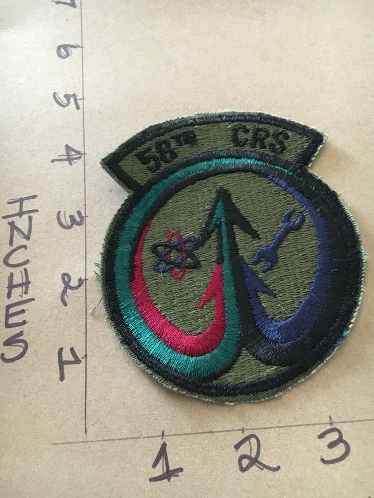 USAF 58th CRS Squadron subdued patch 5/3/25