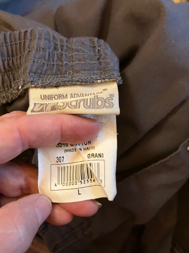 Gray UA Scrubs Set with Jacket Size 2x