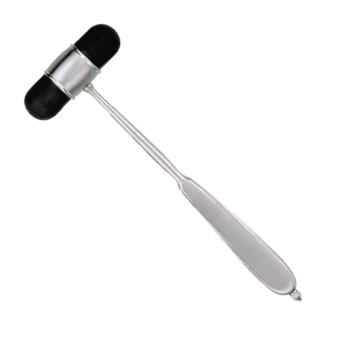 Dejerine Percussion Hammer, 8" (20.3 cm), Plain, Chrome, Premium
