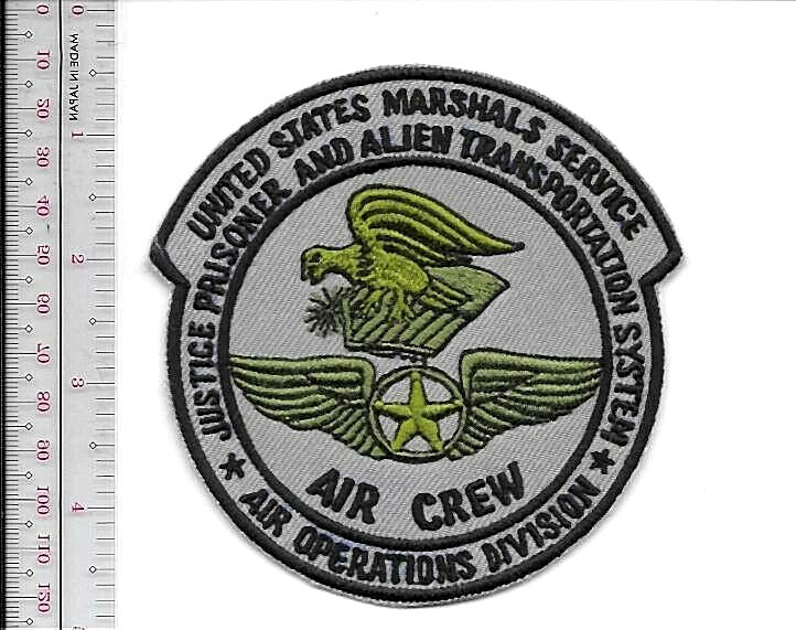 US Marshal Justice Prisoner & Alien Transportation System JPATS Patch vel hooks