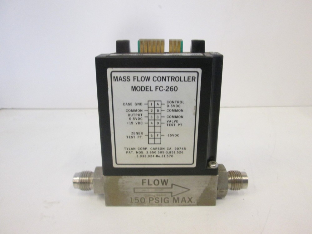 Tylan, FC-260, Mass Flow Controller, N2, 1 SLPM, Used