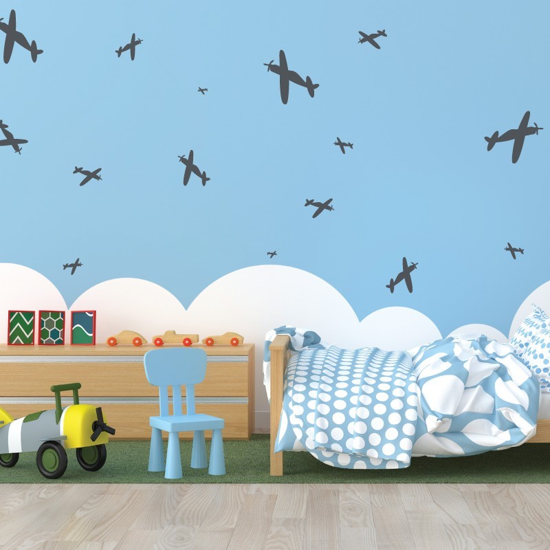 KIDS Reusable Plastic Stencils (5 pcs) // PLANE #1