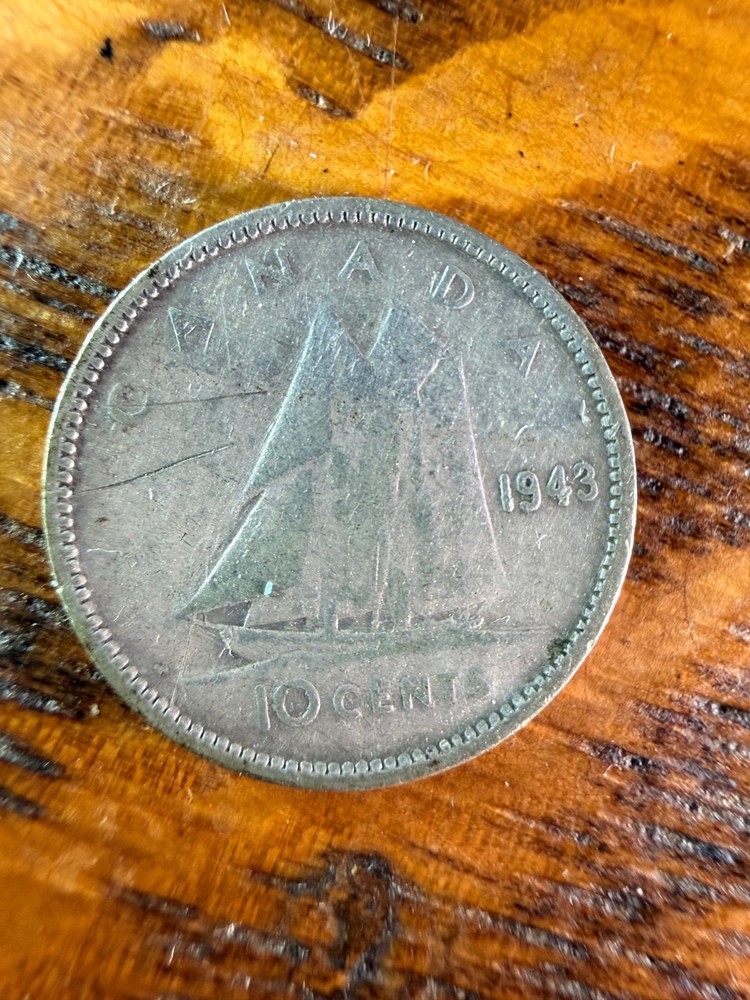 Canada 10 Cents 1943