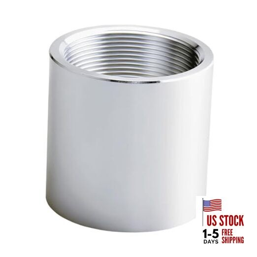 1-1/2" NPT Threaded Full Coupling, Aluminum 6061-T Schedule 40 Pipe Fitting,