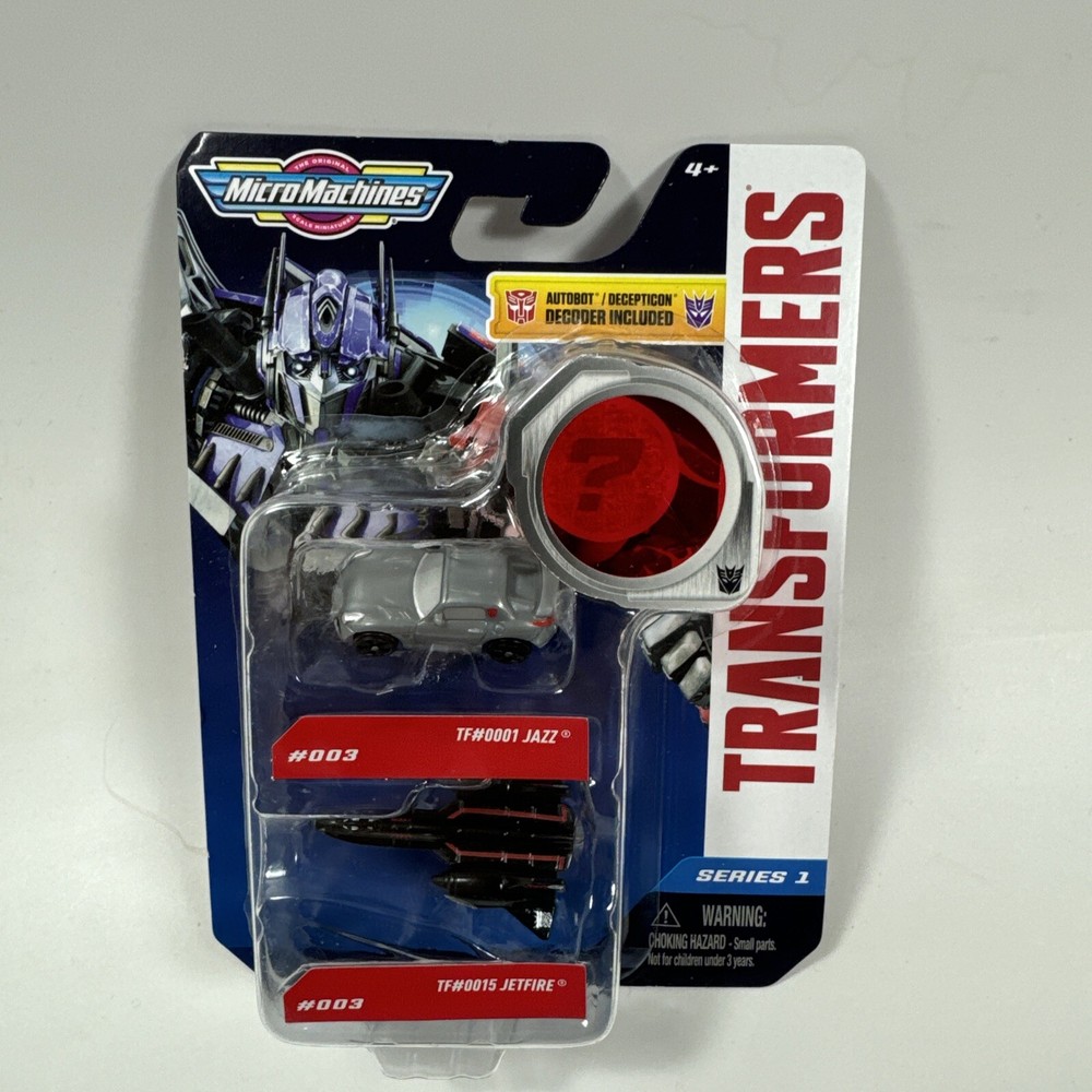 Transformers MicroMachines 2-Pack Jazz and Jetfire with Decoder