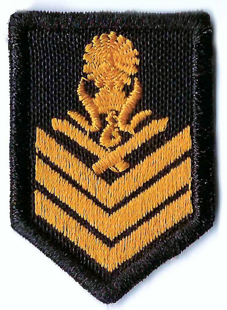 Cambodia Military Army Armed Forces Master Sergeant Insignia Collar Tab Patch