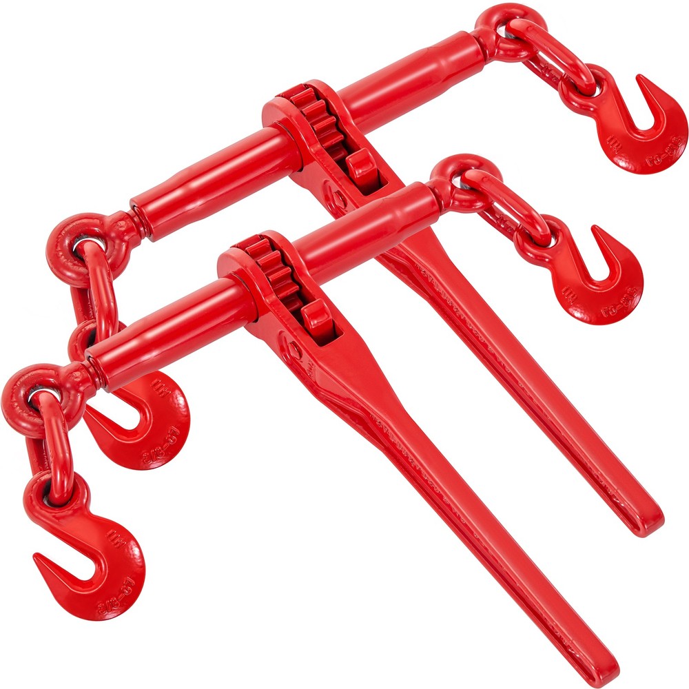3/8"-1/2" Chain Binder Ratchet Load Binder 9215lbs for Tie Down 2 pack