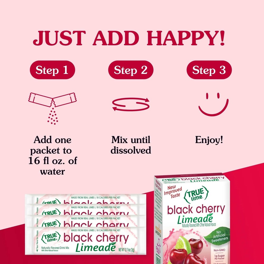Black Cherry Limeade Drink Mix, 1.06 OZ